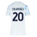 Inter Milan Hakan Calhanoglu #20 Bortedrakt Dame 2025-26 Korte ermer